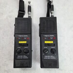 VINTAGE Pair Realistic TRC-219 Walkie Talkies as seen on "Stranger Things"Tested